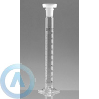Цилиндр стеклянный на 1000 мл для смешивания высокий мерный BLAUBRAND со шлифом NS 45/40 под пробку ПП