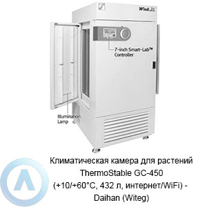 Климатическая камера для растений ThermoStable GC-450 (+10/+60°C, 432 л, интернет/WiFi) — Daihan (Witeg)