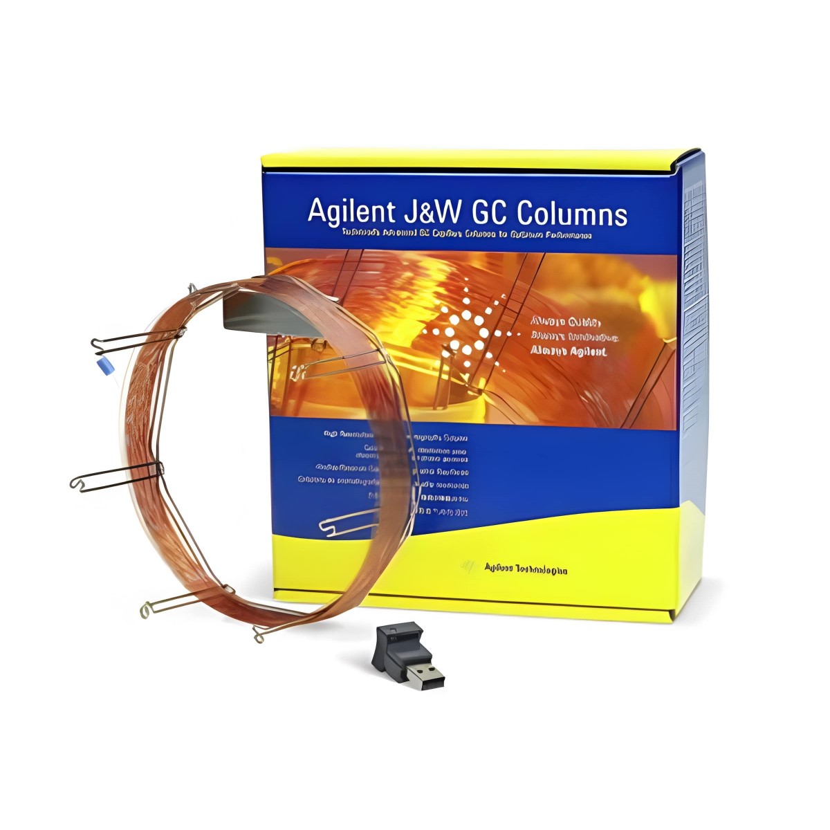 Agilent J&W DB-1 газохроматографическая колонка 0,25 мм x 30 м с пленкой 0,25 мкм и Smart Key