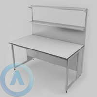 Физические столы лабораторные пристенные с полкой, шириной 1800 мм, 1800x790x750, серии NL