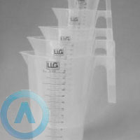 Мерный стакан LLG на 3000 мл с ручкой ПП