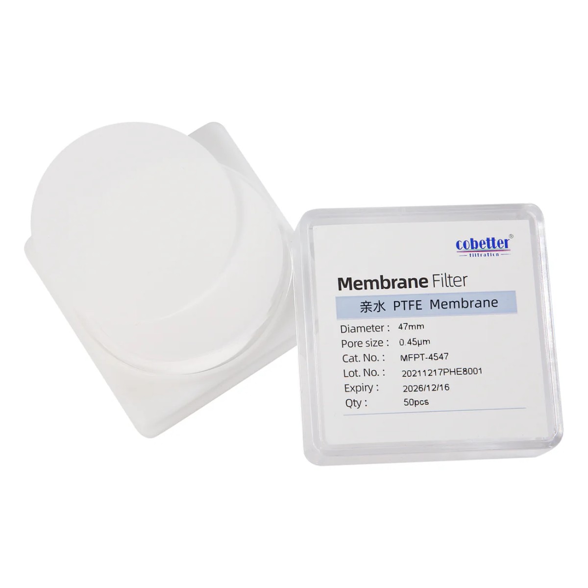 Cobetter PTFE гидрофильный мембранный фильтр 150 мм с порами 0,45 мкм