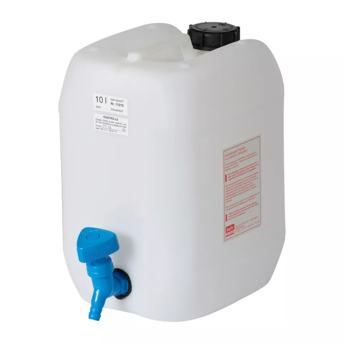 Behr behroplast WK 10 канистра с краном на 10 л из белого ПЭ