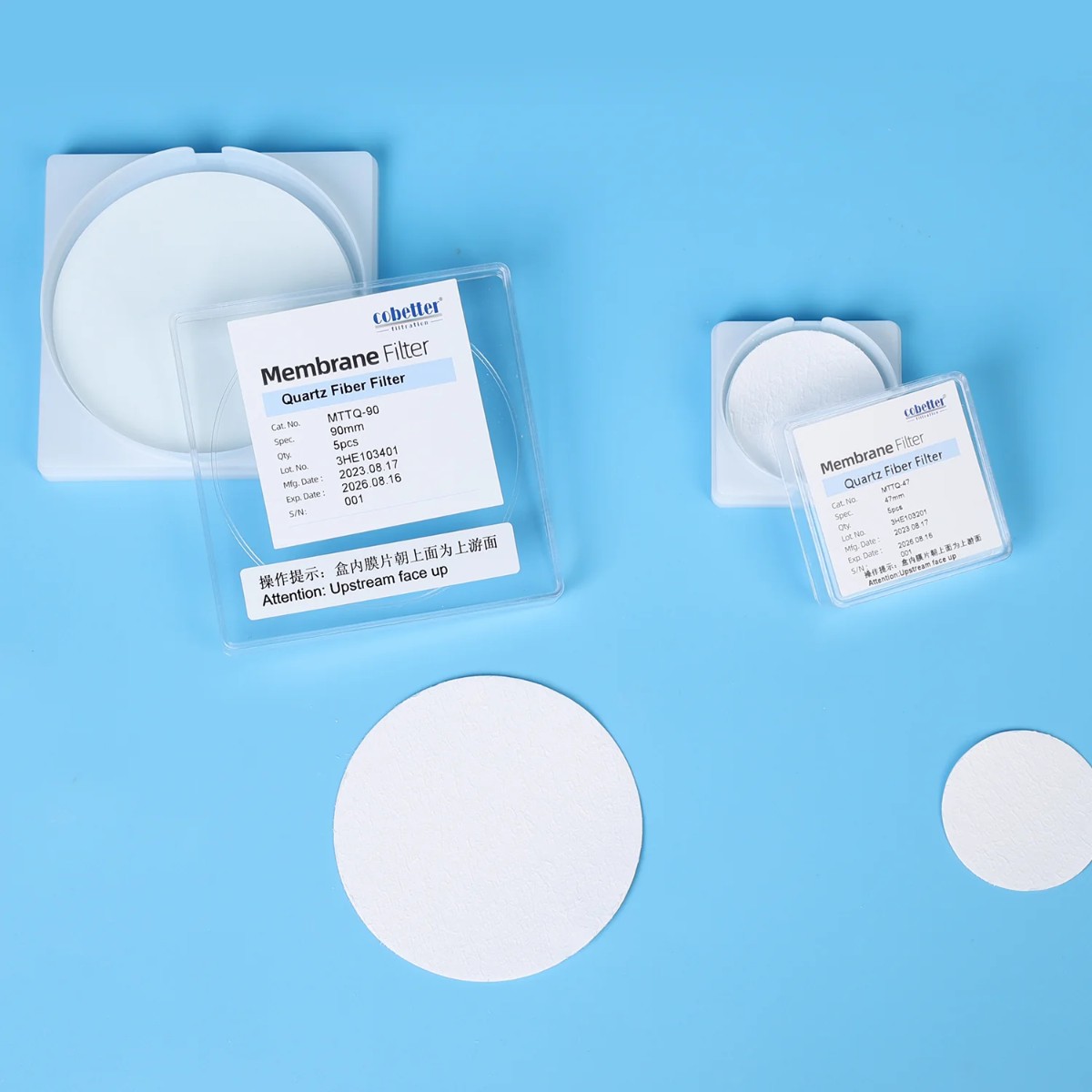 Cobetter дисковый мембранный фильтр 47 мм из кварцевого волокна