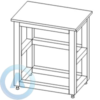 Столы лабораторные для весов стандартные, шириной 600 мм, 600x400x750(900), серии MML