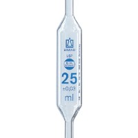 Brand Blaubrand стеклянная пипетка Мора 2 мл с одной меткой и сертификатом USP