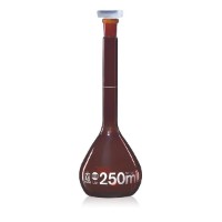 Brand Blaubrand темная мерная колба 100 мл с пробкой из ПП (сертификат партии USP)