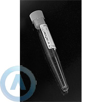 Пробирка центрифужная коническая Aptaca 10 мл из ПС с этикеткой и крышкой, 16×100 мм, нестерильная, градуированная Пробирка центрифужная коническая Aptaca 10 мл из ПС с этикеткой и крышкой, 16×100 мм, нестерильная, градуированная
