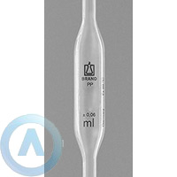 Пипетка Мора Brand из полипропилена на 50 мл длинной 460 мм с одной меткой