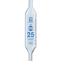 Пипетка Мора из стекла AR-Glas BLAUBRAND 2-1-15 c одной меткой и сертификатом USP