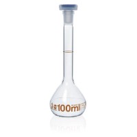 Brand Blaubrand Eterna мерная колба 1 л с пробкой из ПП (сертификат партии ISO)