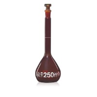 Brand Blaubrand темная мерная колба 5 мл со стеклянной пробкой (сертификат партии USP)