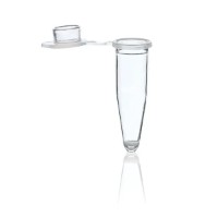 Brand микропробирка для ПЦР 0,2 мл с плоским колпачком из прозрачного ПП