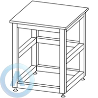 Лабораторный стол для аналитических весов, шириной 640 мм, 640x600x750(900), серии NS