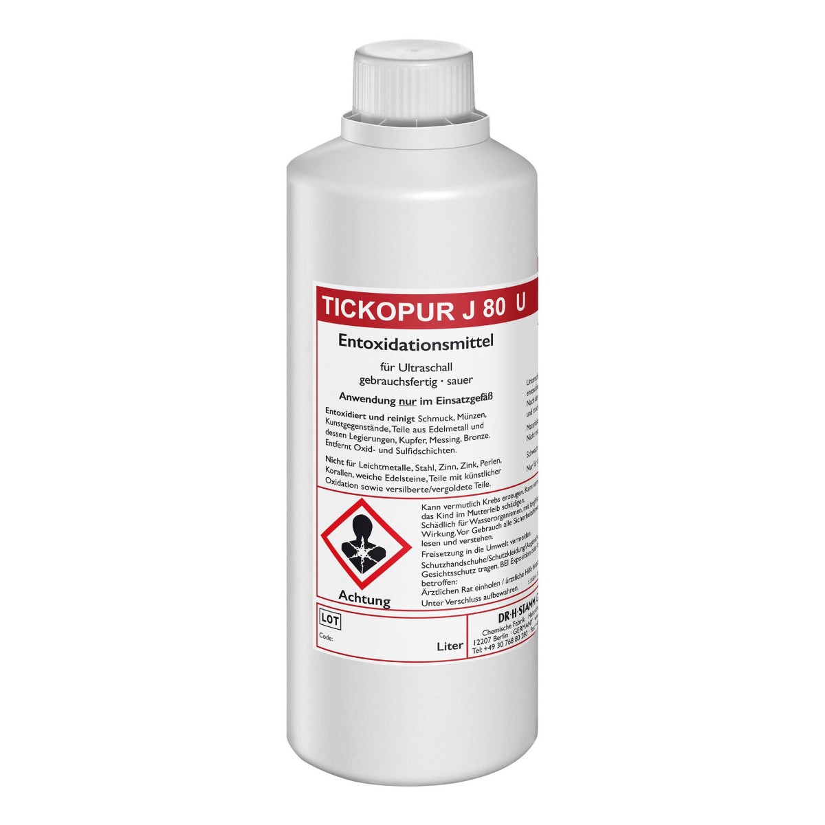 Bandelin Tickopur J 80 U окислитель для ультразвуковой очистки 1 л