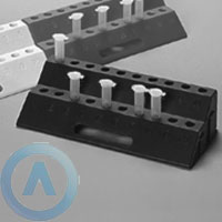 Красный лабораторный штатив с матрицей 2×10 для микропробирок, ПП