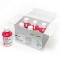 Mettler Toledo красный технический буферный раствор pH 4,01 в бутылке 250 мл (6 штук)