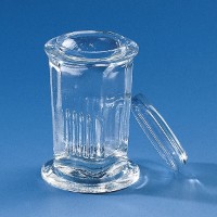 Brand стеклянная емкость Коплина для окраски с крышкой