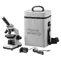 Школьный микроскоп «Микромед Эврика» 40х-1280х в текстильном кейсе