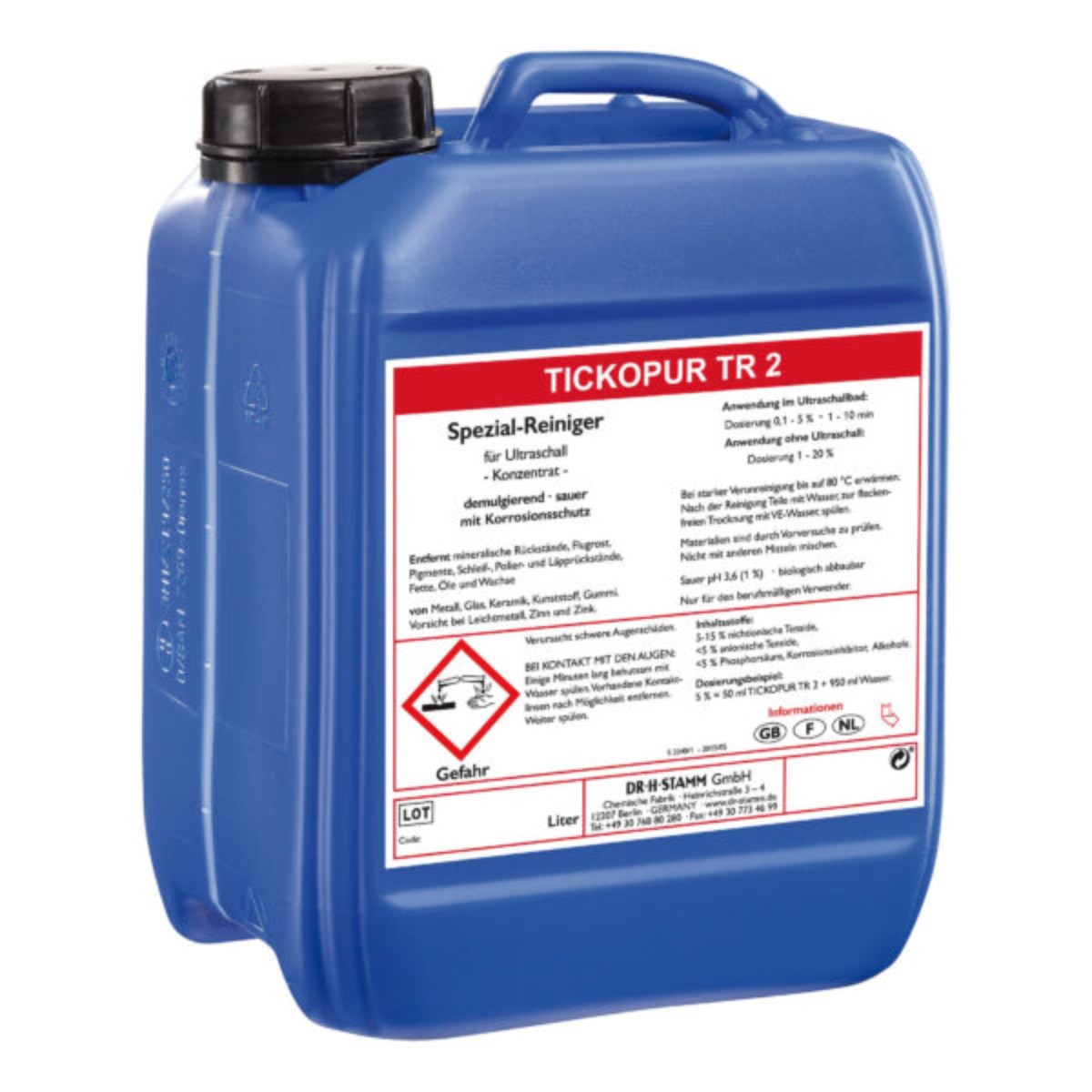 Bandelin Tickopur TR 2 концентрированный деэмульгирующий очиститель 5 л
