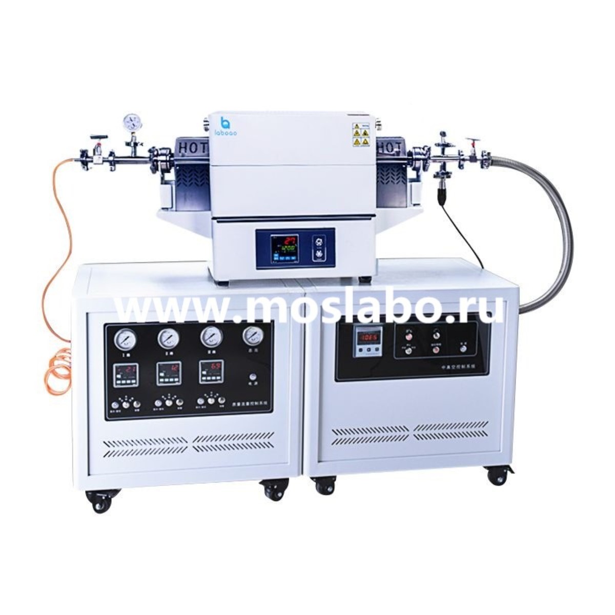 Laboao CVD-LTF12P80S вакуумная трубчатая печь