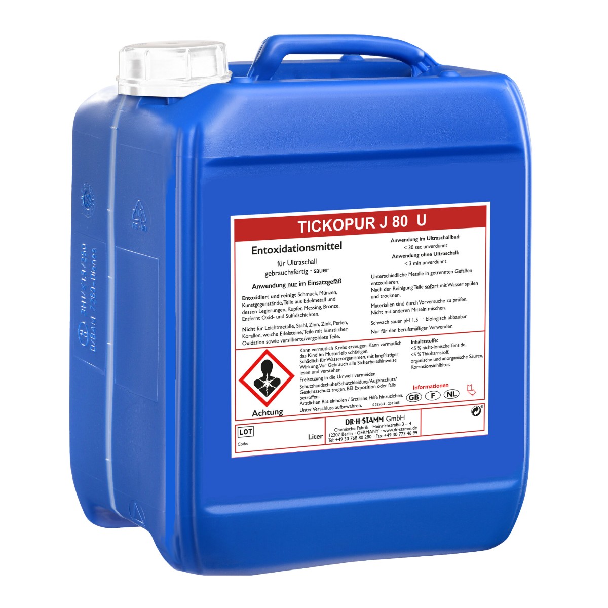 Bandelin Tickopur J 80 U окислитель для ультразвуковой очистки 10 л