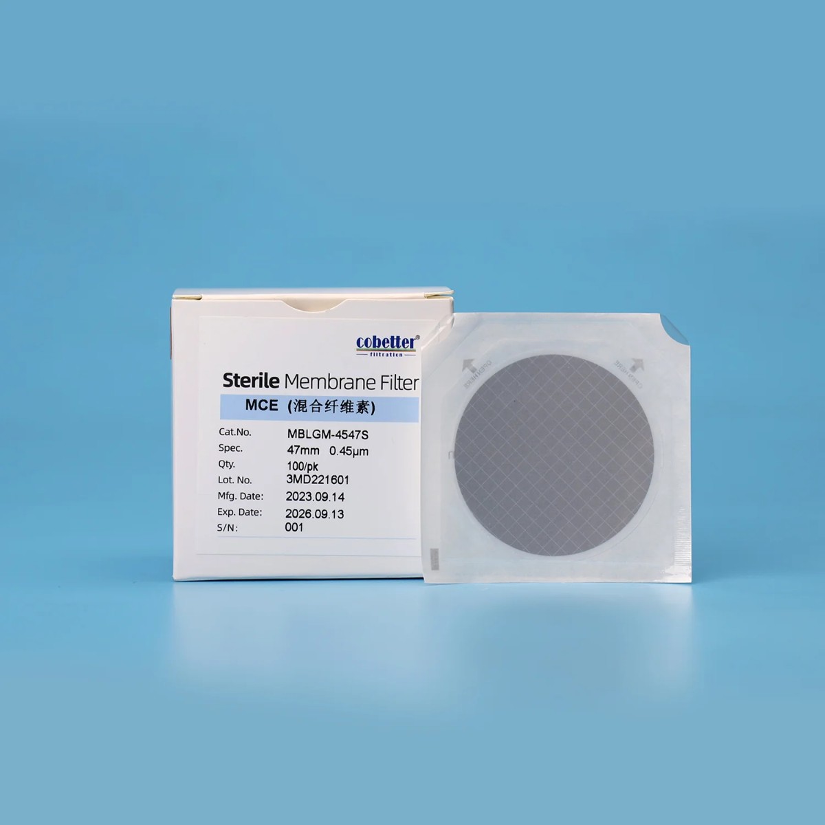 Cobetter MCE черный сетчатый мембранный фильтр 47 мм с порами 0,45 мкм