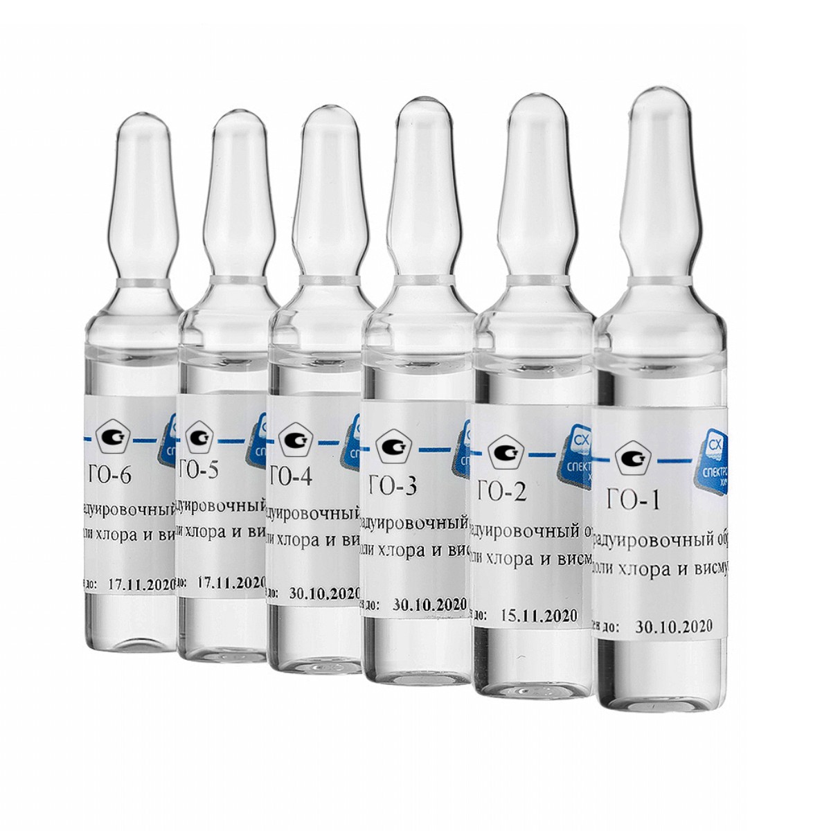 Градуировочный образец массовой доли хлора и висмута в изооктане «ГО-5» «СпектроХим»