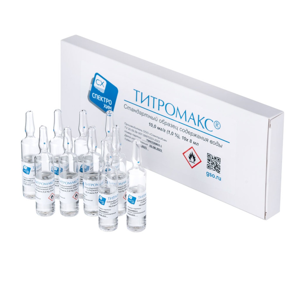 Стандартный образец содержания воды «Титромакс» 10,0 мг/г «СпектроХим»