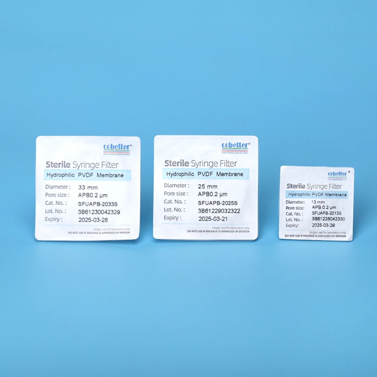 Cobetter PVDF автоклавируемый шприцевой фильтр 25 мм с порами 0,2 мкм