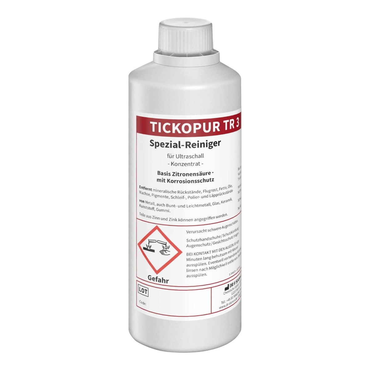 Bandelin Tickopur TR 3 очиститель на основе лимонной кислоты 1 л