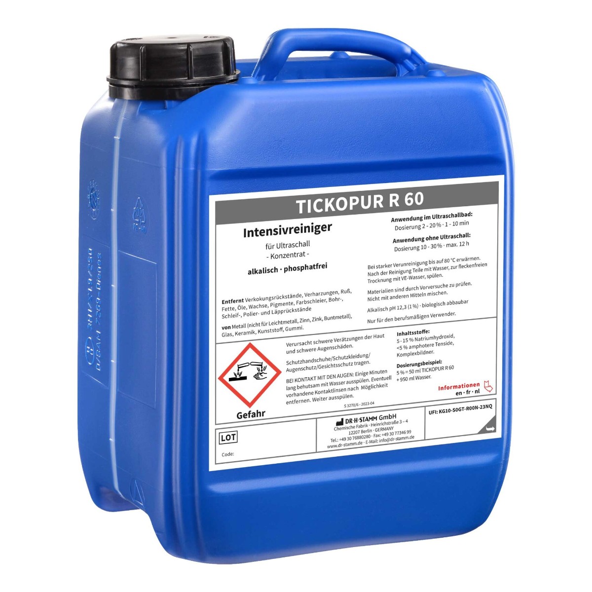 Bandelin Tickopur R 60 интенсивный очиститель без фосфатов 5 л
