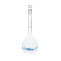 Brand Blaubrand мерная колба 100 мл со шлифом NS 14/23 и стеклянной пробкой (сертификат партии ISO)