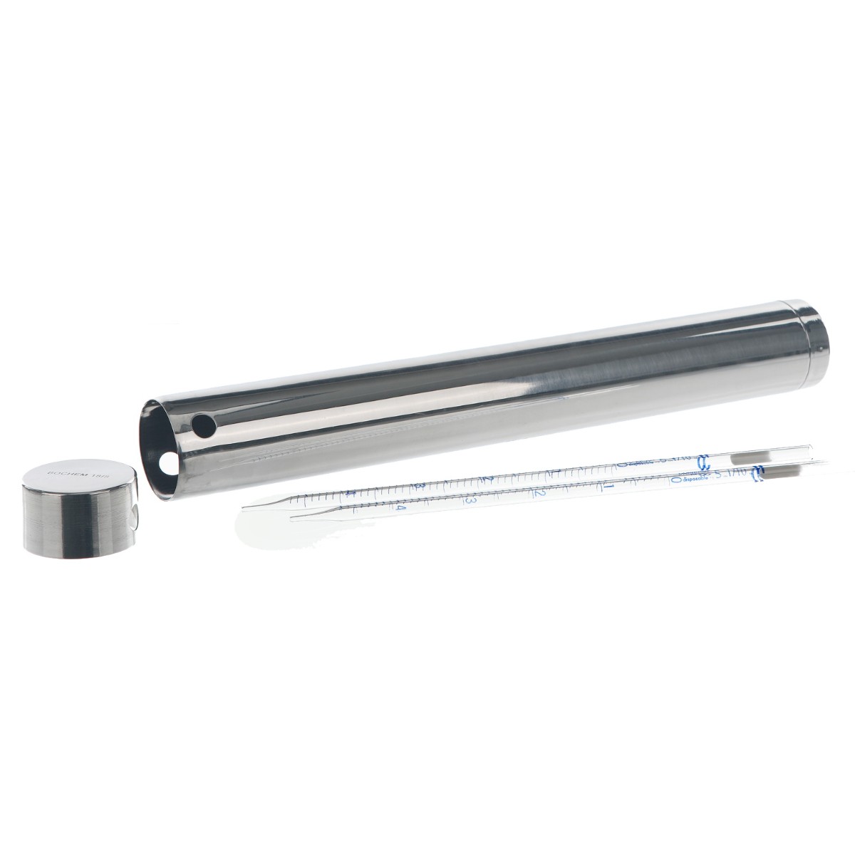 Bochem круглый контейнер для пипеток Ø80x380 мм из нержавеющей стали