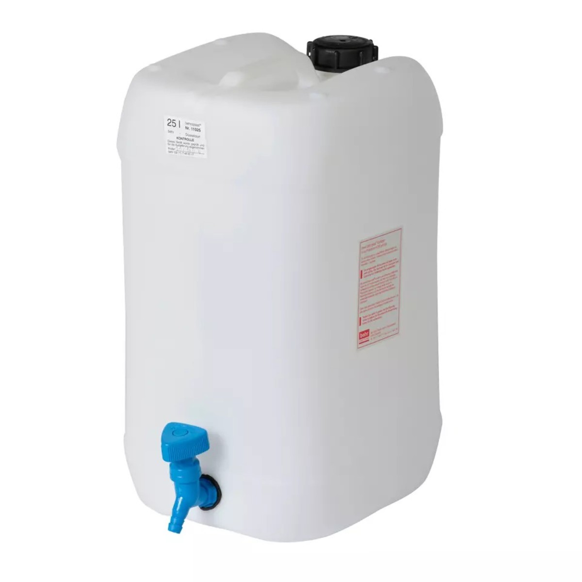 Behr behroplast WK 25 канистра с краном на 25 л из белого ПЭ