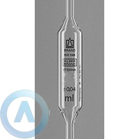 Пипетка Мора из стекла AR-Glas SILBERBRAND ETERNA 2-2-2 c одной меткой