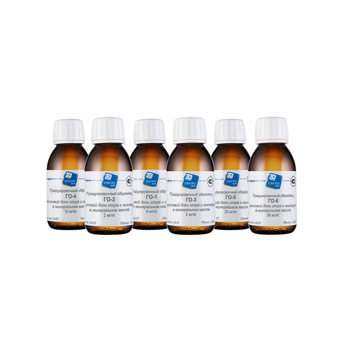 Градуировочный образец массовой доли хлора и висмута в масле «ГО-5» 5 мл «СпектроХим»