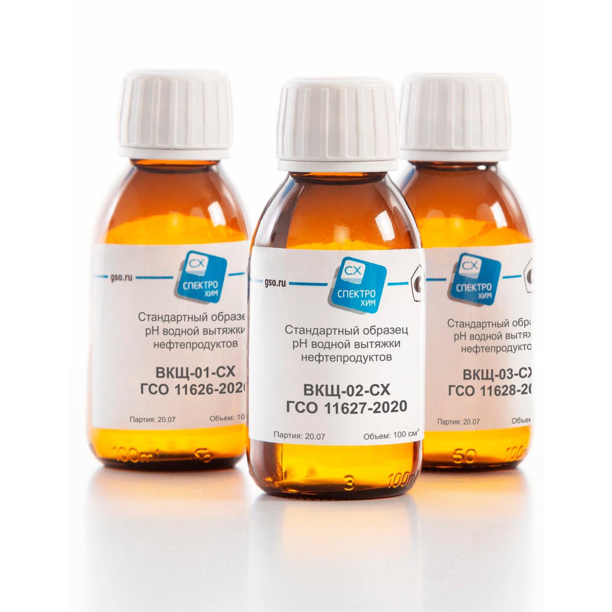 Стандартный образец рH водной вытяжки нефтепродуктов «ВКЩ-02-СХ» 100 мл «СпектроХим»