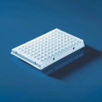 Brand низкопрофильный планшет для ПЦР на 96 лунок с полуюбкой из ПП для Roche/Lightcycler