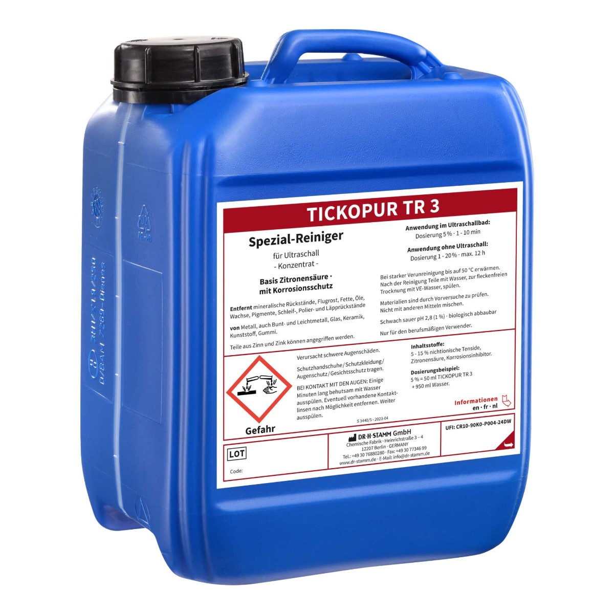 Bandelin Tickopur TR 3 очиститель на основе лимонной кислоты 5 л