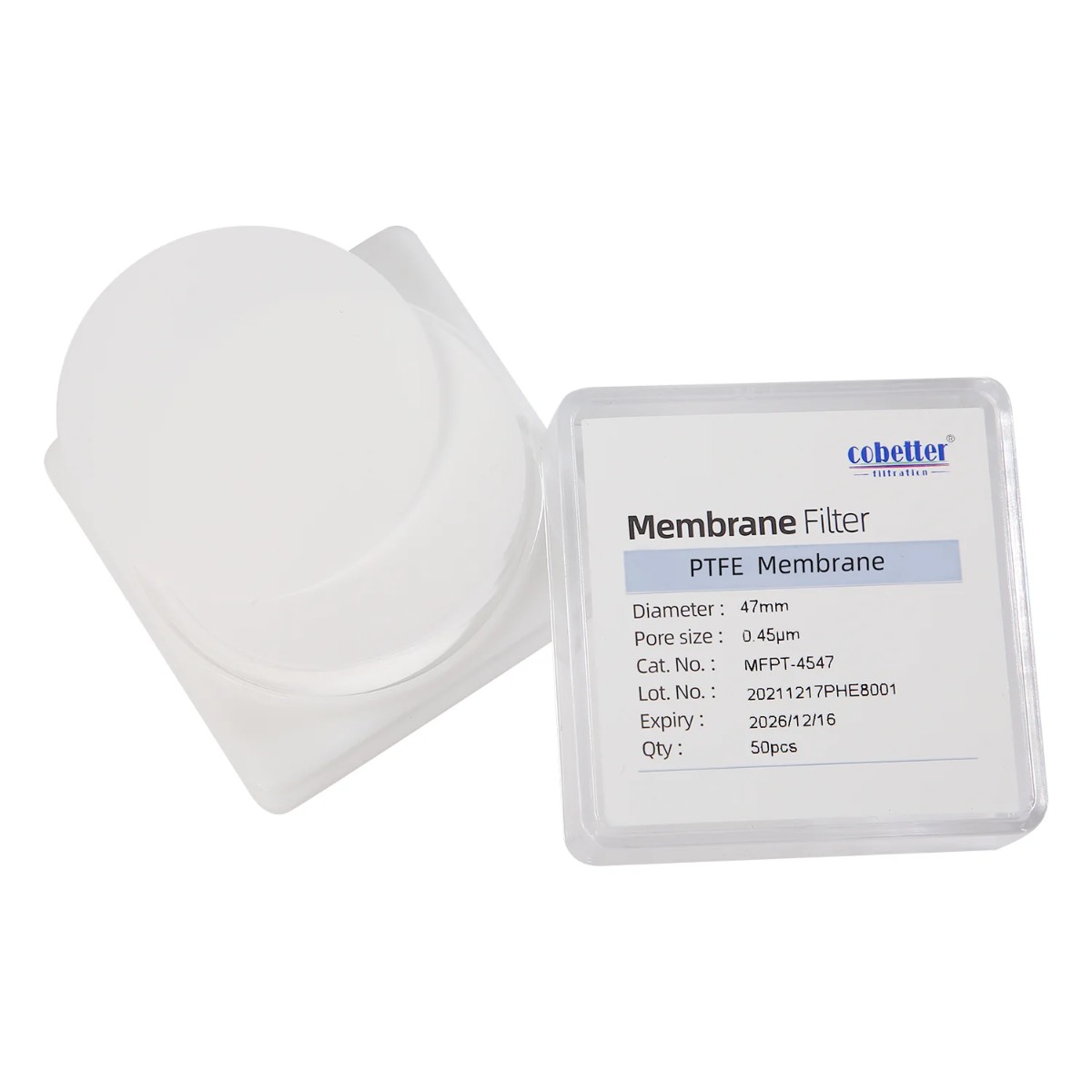 Cobetter PTFE гидрофобный мембранный фильтр 47 мм с порами 1 мкм