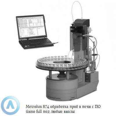 Metrohm 874 обработка проб в печи с ПО tiamo full под любые виалы