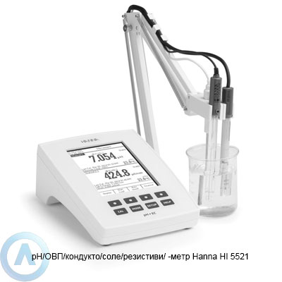 Hanna Instruments HI5521-01 pH/ОВП/кондукто/соле/резистиви/ -метр