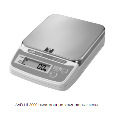 AnD HT-3000 электронные компактные весы