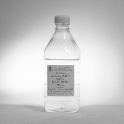 Раствор трипсина-ЭДТА 0,25% с солями Хенкса 400 мл «ПанЭко»