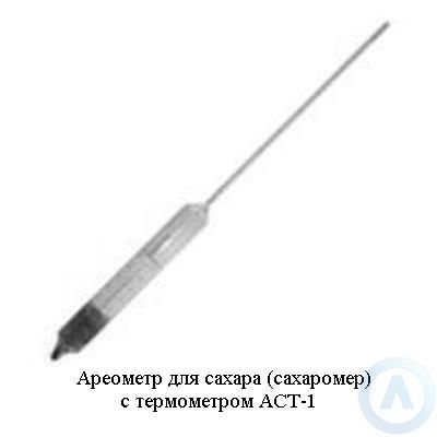 Ареометры для сахара (сахаромеры) с термометром АСТ-1