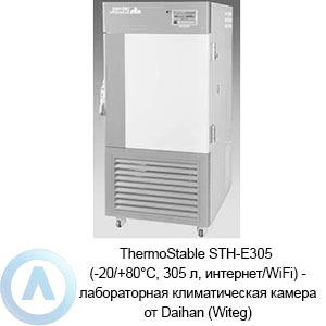 ThermoStable STH-E305 (-20/+80°C, 305 л, интернет/WiFi) — лабораторная климатическая камера от Daihan (Witeg)