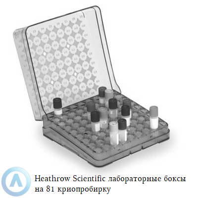 Heathrow Scientific лабораторные боксы на 81 криопробирку