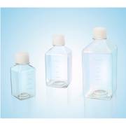 Квадратные пластиковые бутылки с узким горлом, градуировкой и крышкой VWR Collection