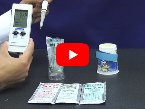 Работа счетчика рН молочных продуктов HI 99161N от компании Hanna Instruments